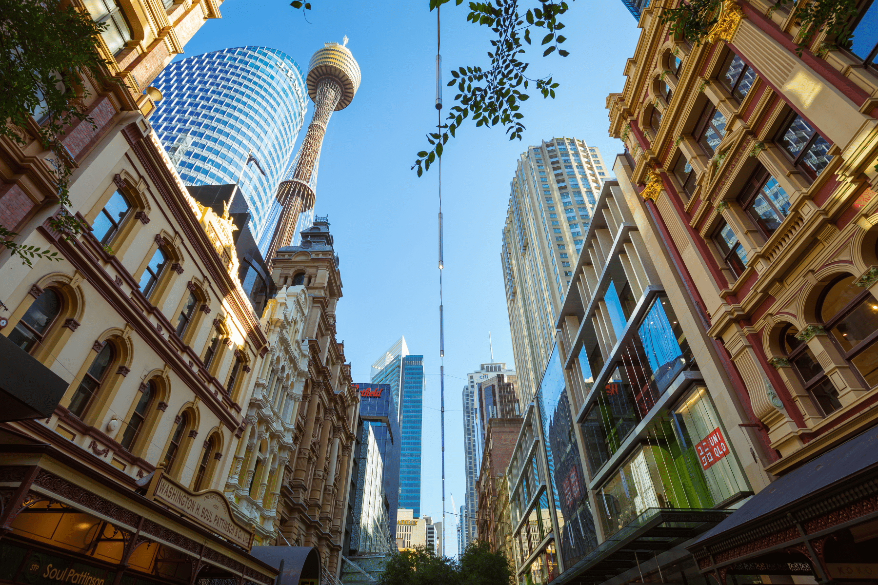 A narrow street in Australia.