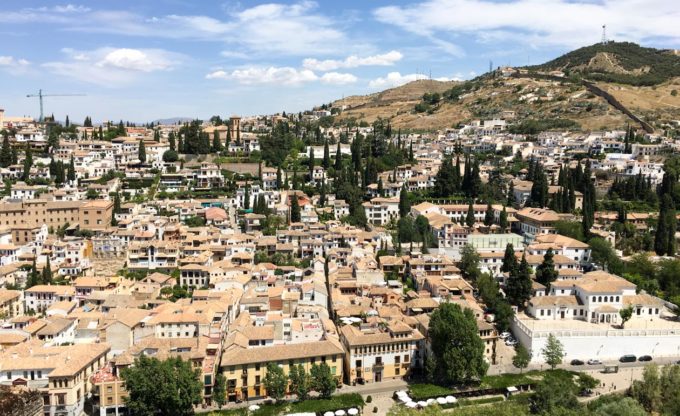 View across Granada rooftops.