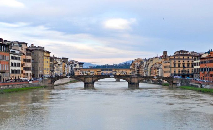 Ponte Vecchio bridge in Florence, Italy.