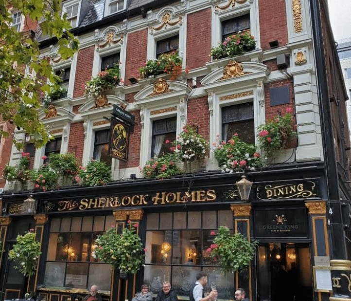 Sherlock Holmes Restaurant in London.