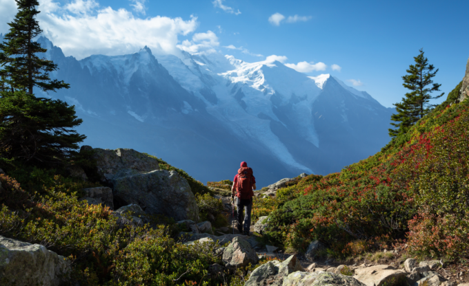 Hiking in the summer